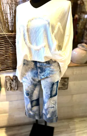 High Waste Jeans Helle Waschung